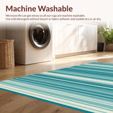 Contemporary Reversible Patterned Mat(Blue)