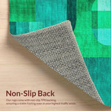 Modern Abstract Green Turquoise(Green)