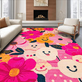Bright Eclectic Smiley Motif(Pink)
