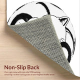 Cute Microfiber Bath Mat for Pet Friendly Homes(Black)
