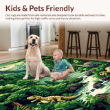Playful Colorful Dinosaur Landscape(Green)