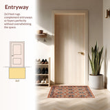 Vibrant Shabby Chic Textured Approach(Red)