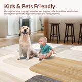 Modern Geometric Beige with Interwoven Rectangular Blocks and Lines(Beige)