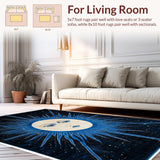 Celestial Black Abstract Arrangement(Blue)