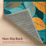 Artisan Crafted Colorful Leaf Motif(Blue)