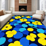 Modern Chrysanthemum Farmhouse Dining Room Non Slip(Yellow)