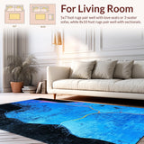 Marbled Texture Coastal Elegance(Blue)