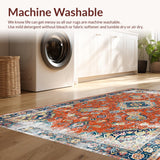 Antique Floral Distressed Elegance(Orange)