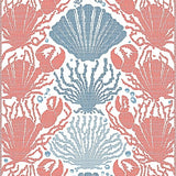 Modern Marine Inspired Patterned Accent(Red)