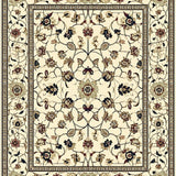 Abstract Floral Runner Beige/Dark Brown(Beige)