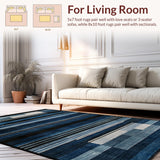 Area Abstract Stripe Ombre Style(Blue)