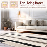 Abstract with Layered Beige Stripes and Slate Shadow Effects(Gray)