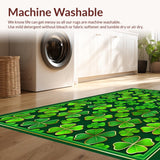 Festive Emerald Green Floral Motif(Green)