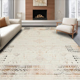 Boho Chic Beige Square Area(Beige)