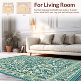 Colorful Boho Chic Area(Beige)