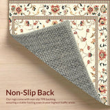 Cream & Beige Abstract Floral(Ivory)