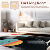 Retro Monochrome Vinyl Aesthetic(Black)