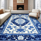 Traditional White Porcelain Floral Design(Blue)