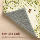 Vibrant Insect Garden Tapestry(Beige)