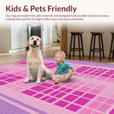 Unique Purple Check Appeal(Pink)