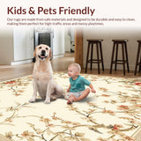 Floral Patterned Area Ivory Beige(Ivory)