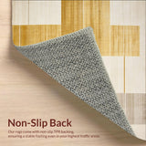 Minimalist Beige and Gold Geometric Patterned Area for Style(Gold)