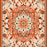 Contemporary Light Blue Motif(Beige)