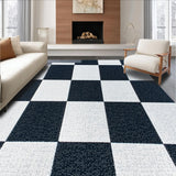 Modern Black and White Shag(Black)