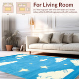Adventurous Vintage Balloon Journey(Blue)
