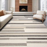 Artful Earthy Abstract Stripes(Beige)
