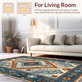 Modern Multicolor Geometric Motif(Blue)