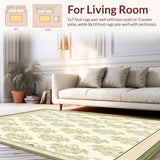 Artisan Crafted Beige Area Elegant Fringed Design Durable Weave(Beige)