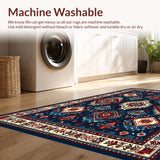 Elegant Fringe Textured Motif(Blue)