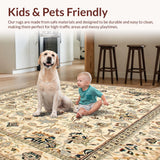 Vintage Medallion Area Beige Brown(Ivory)