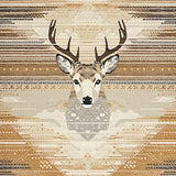 Playful Wildlife Motif Accent(Beige)