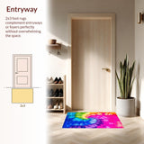 Joyful Multi Color Eclectic Motif(Pink)