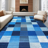 Modern Vibrant Geometric Motif(Blue)