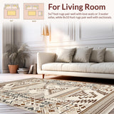 Modern Symmetrical Ogee Motif(Beige)