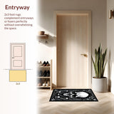 Punk Inspired Artistic Motif(Black)