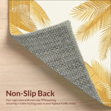Artistic Tropical Leaf Beige with a Unique Visual Appeal(Beige)