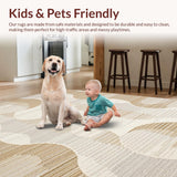 Modern Wavy Jute Composition(Beige)