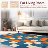 Abstract Multicolor Patterned Elegance(Blue)