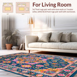 Artful Retro Circular Motif Display(Blue)