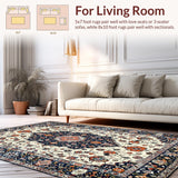 Rustic Floral Medallion Aesthetic(White)
