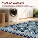 Artful Minimalist Patterned Surface(Blue)