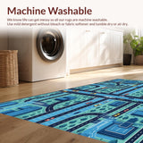 Educational Race Track Play Mat for Toddlers(Blue)