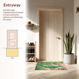Vibrant Earthy Toned Floral Geometry(Green)