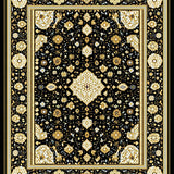 Elegant Gold Medallion(Black)
