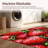 Quirky Pink Fruit Motif(Red)