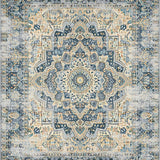 Chic Vintage Floral Medley(Blue)